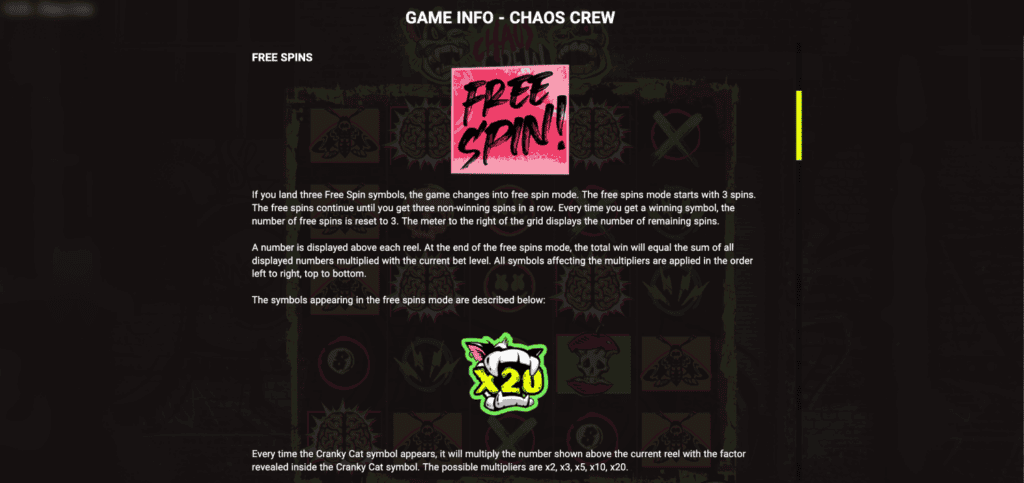 Chaos Crew Hacksaw Gaming Demo Funkcia roztočení zadarmo