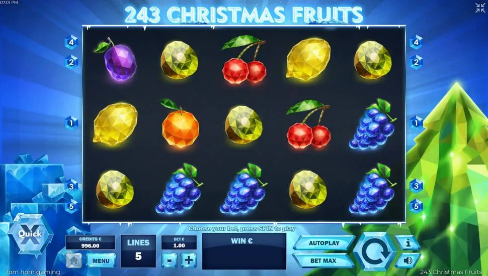 Hraj zadarmo 243 Christmas Fruits