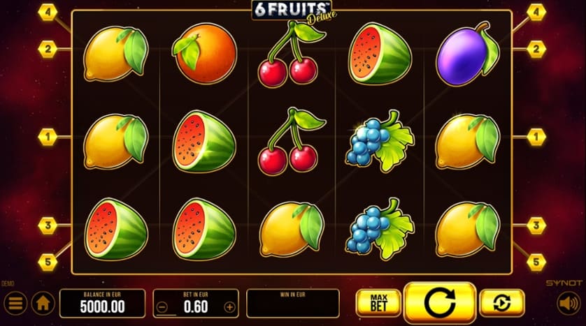 Hraj zadarmo 6 Fruits Deluxe