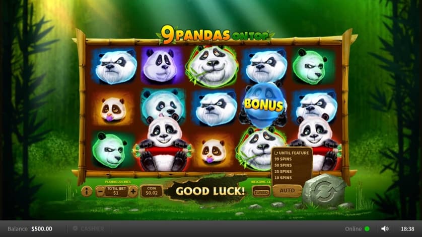 Hraj zadarmo 9 Pandas On Top