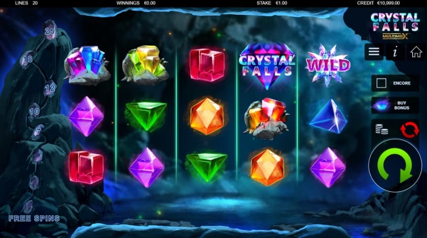 Hraj zadarmo Crystal Falls Multimax