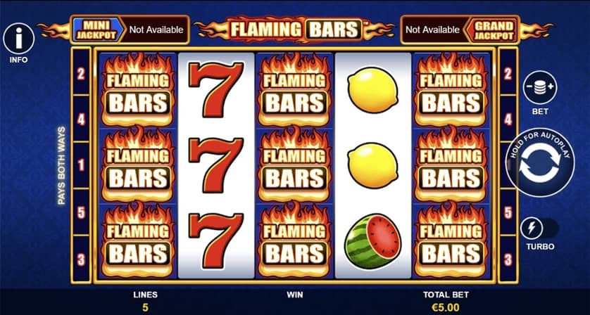 Hraj zadarmo Flaming Bars