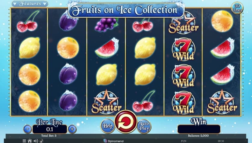 Hraj zadarmo Fruits on Ice Collection – 30 Lines