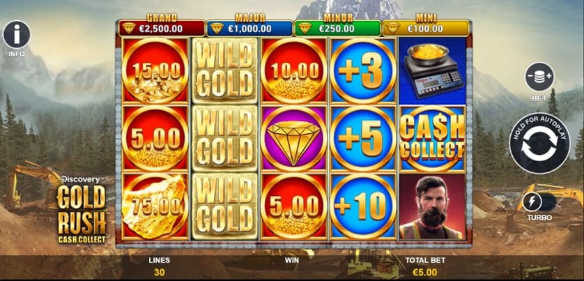 Hraj zadarmo Gold Rush Cash Collect