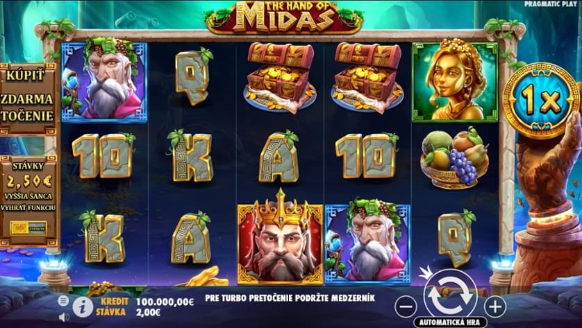 Hraj zadarmo The Hand of Midas