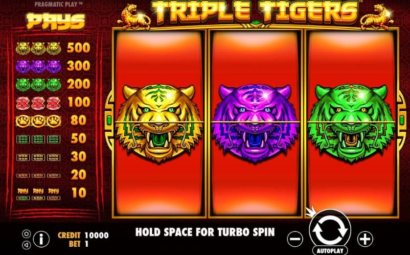 Hraj zadarmo Triple Tigers