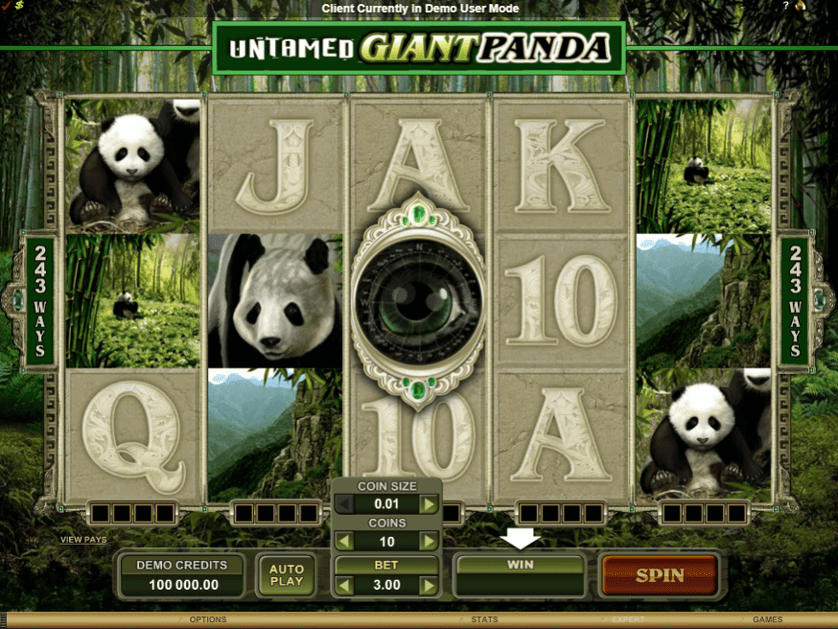 Hraj zadarmo Untamed Giant Panda