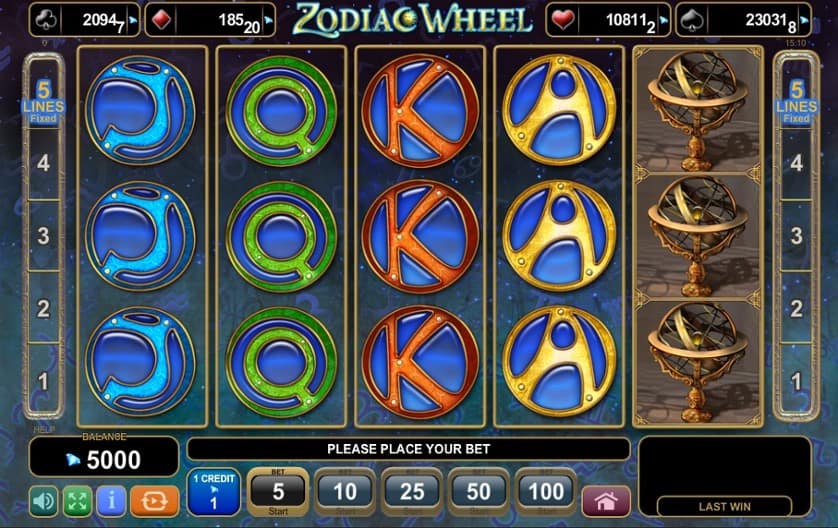 Hraj zadarmo Zodiac Wheel