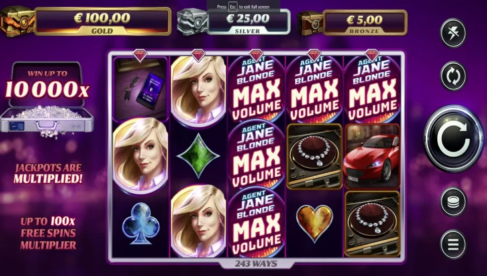 Hraj zadarmo Agent Jane Blonde Max Volume