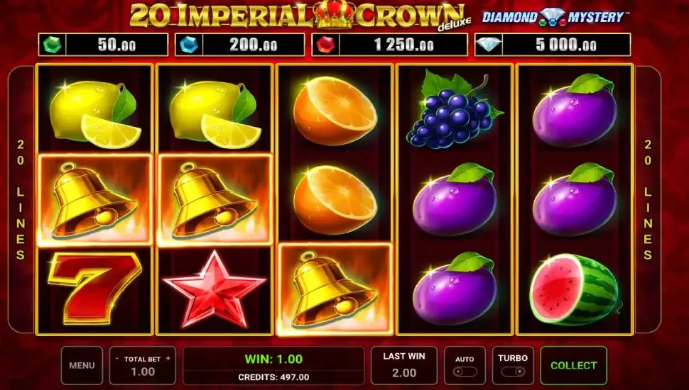 Hraj zadarmo Diamond Mystery 20 Imperial Crown Deluxe