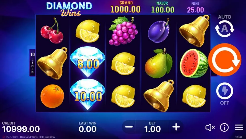 Hraj zadarmo Diamond Wins: Hold and Win