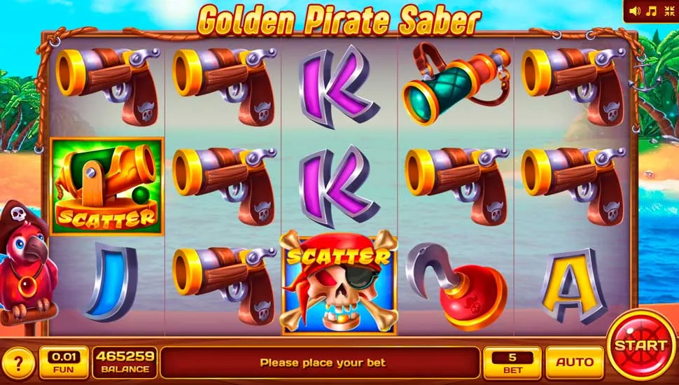 Hraj zadarmo Golden Pirate Saber