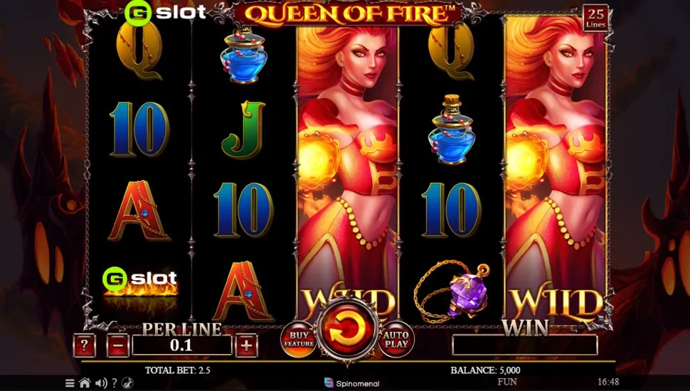 Hraj zadarmo Gslot Queen of Fire