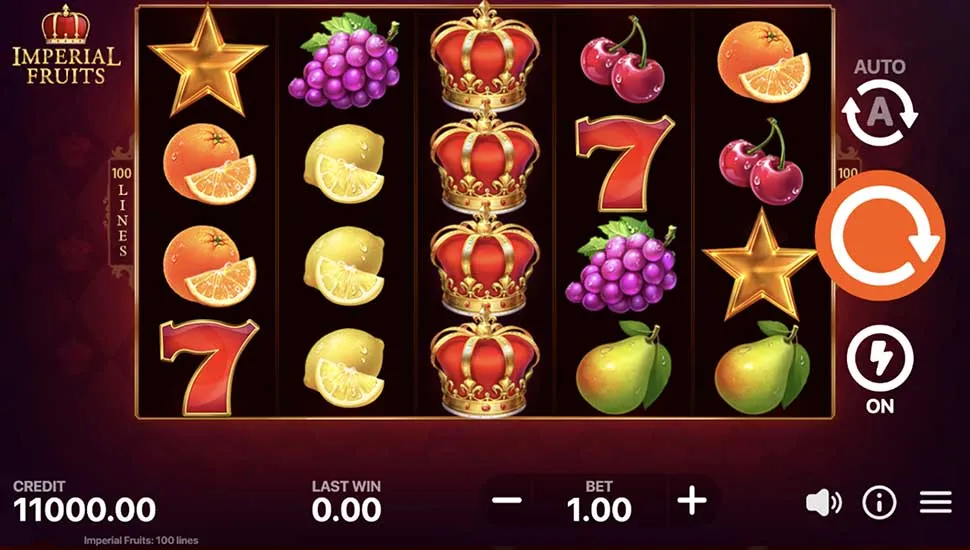 Hraj zadarmo Imperial Fruits: 100 Lines