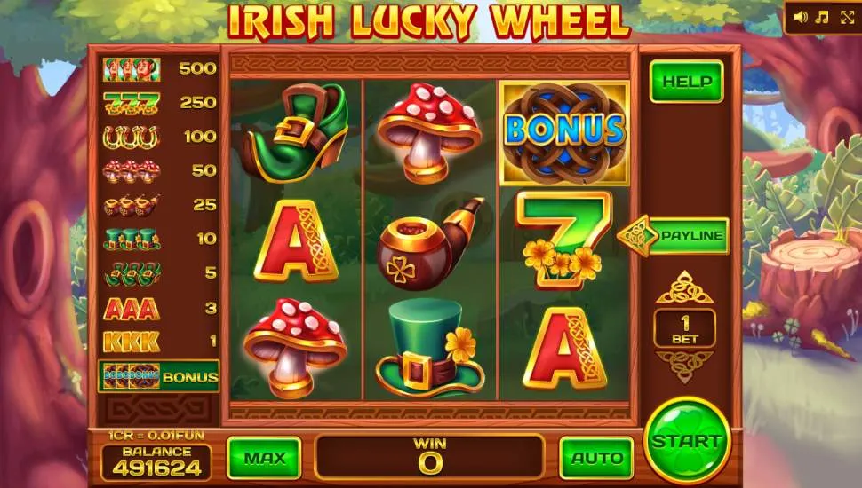 Hraj zadarmo Irish Lucky Wheel Respin