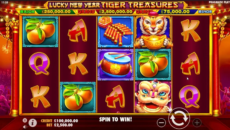 Hraj zadarmo Lucky New Year Tiger Treasures
