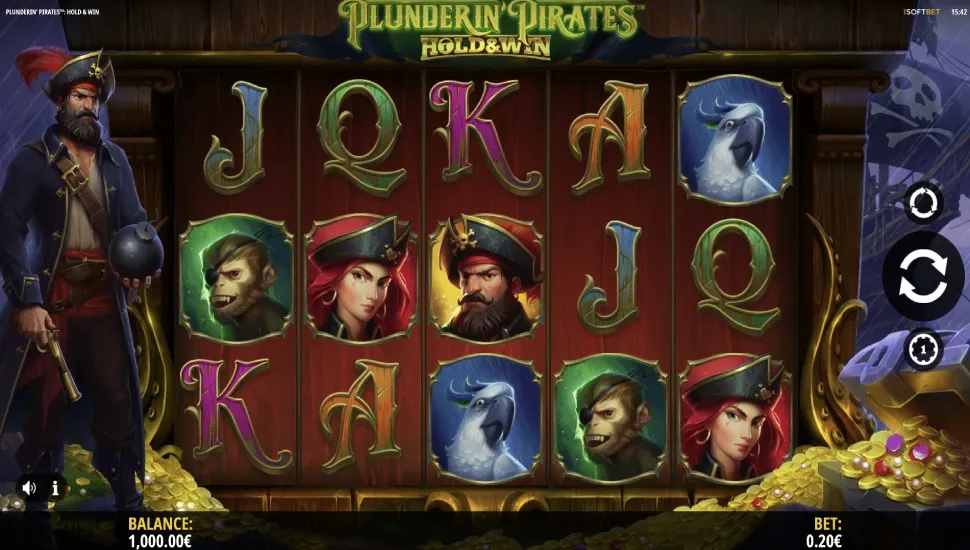 Hraj zadarmo Plunderin’ Pirates Hold & Win