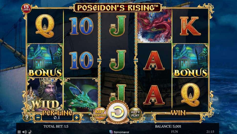 Hraj zadarmo Poseidon’s Rising 15 Lines