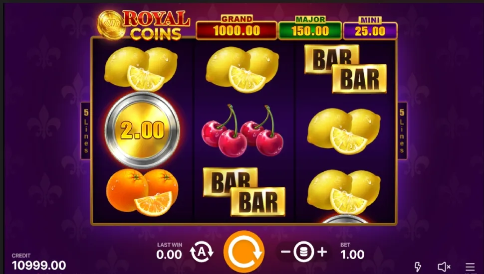 Hraj zadarmo Royal Coins: Hold and Win