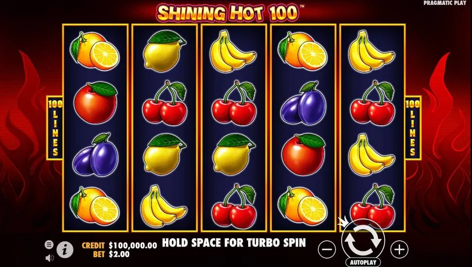 Hraj zadarmo Shining Hot 100