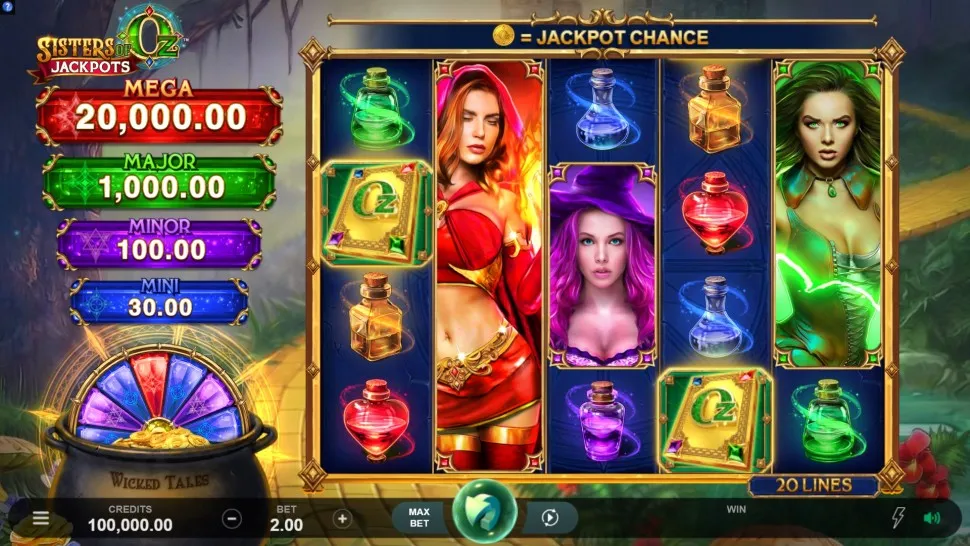 Hraj zadarmo Sisters of Oz Jackpots