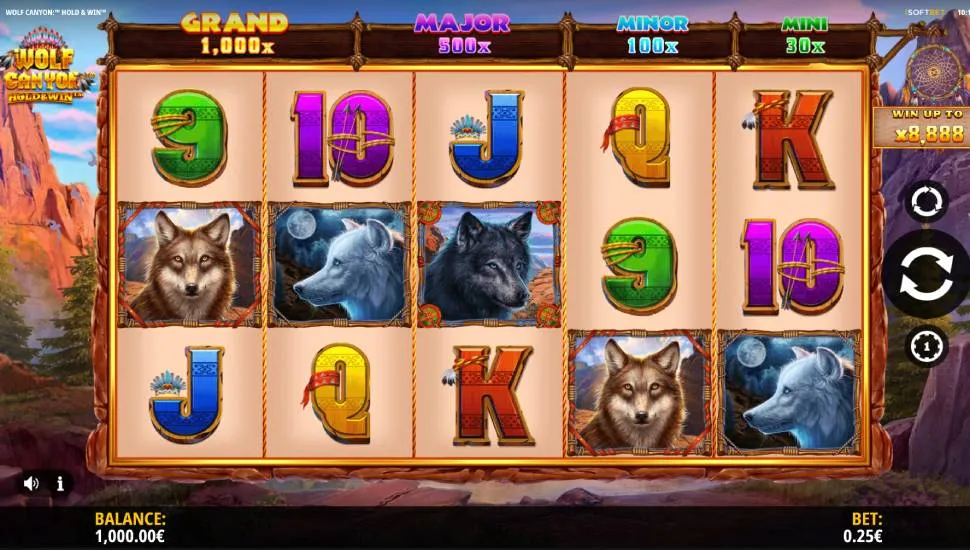 Hraj zadarmo Wolf Canyon: Hold & Win