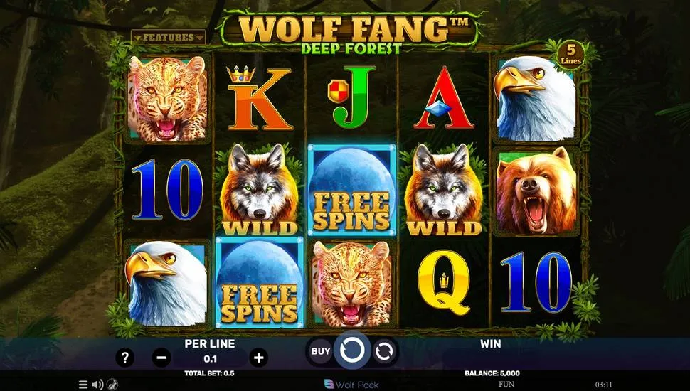 Hraj zadarmo Wolf Pack: Wolf Fang Deep Forest