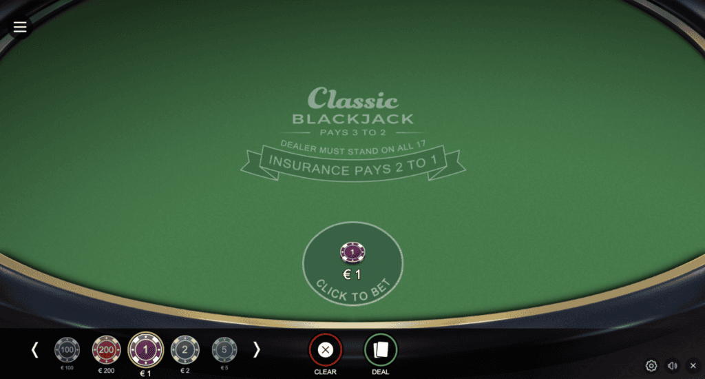 Hraj zadarmo Classic Blackjack (6 Deck)