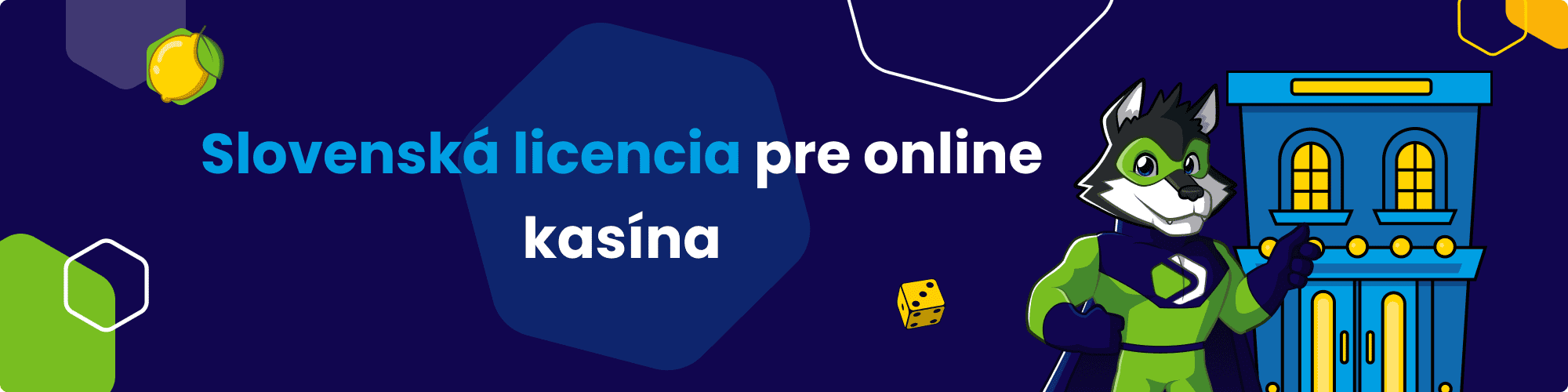 Slovenská licencia pre online kasína- Banner